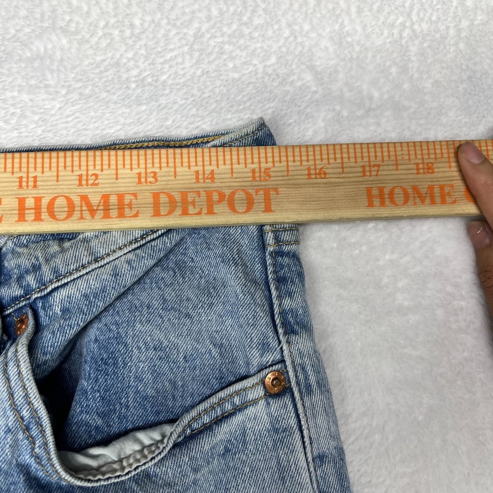 Levi's Ribcage Straight Jeans Women's Blue Denim Classic Button Fly - 30X26.5 - Picture 3 of 12